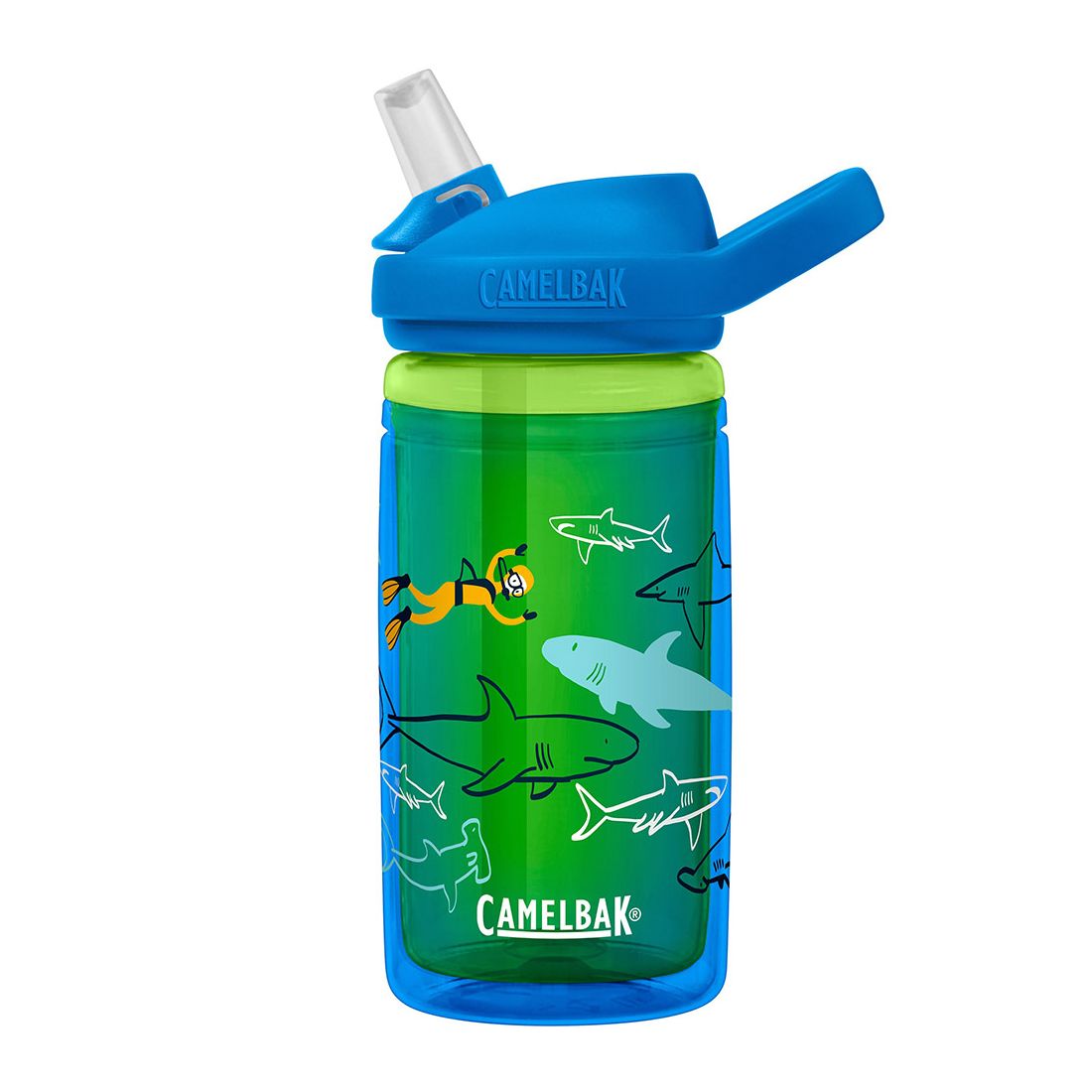 Camelbak Eddy + Kids Insulated 14oz Scuba Sharks Water Bottle 410ml