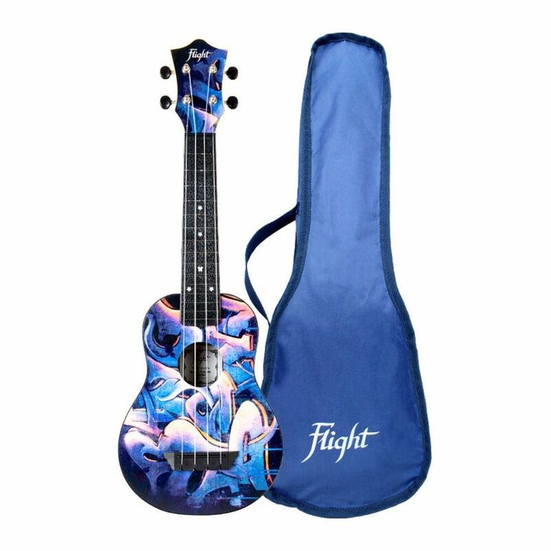 Flight TUS40 Graffiti Travel Soprano Ukulele