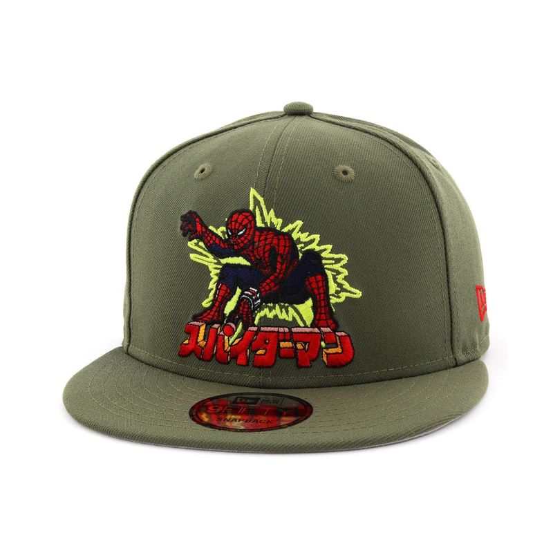 New Era Marvel Spider-Man 80th Men's Cap Olive New Era Marvel Spider-Man 80th Men's Cap Olive