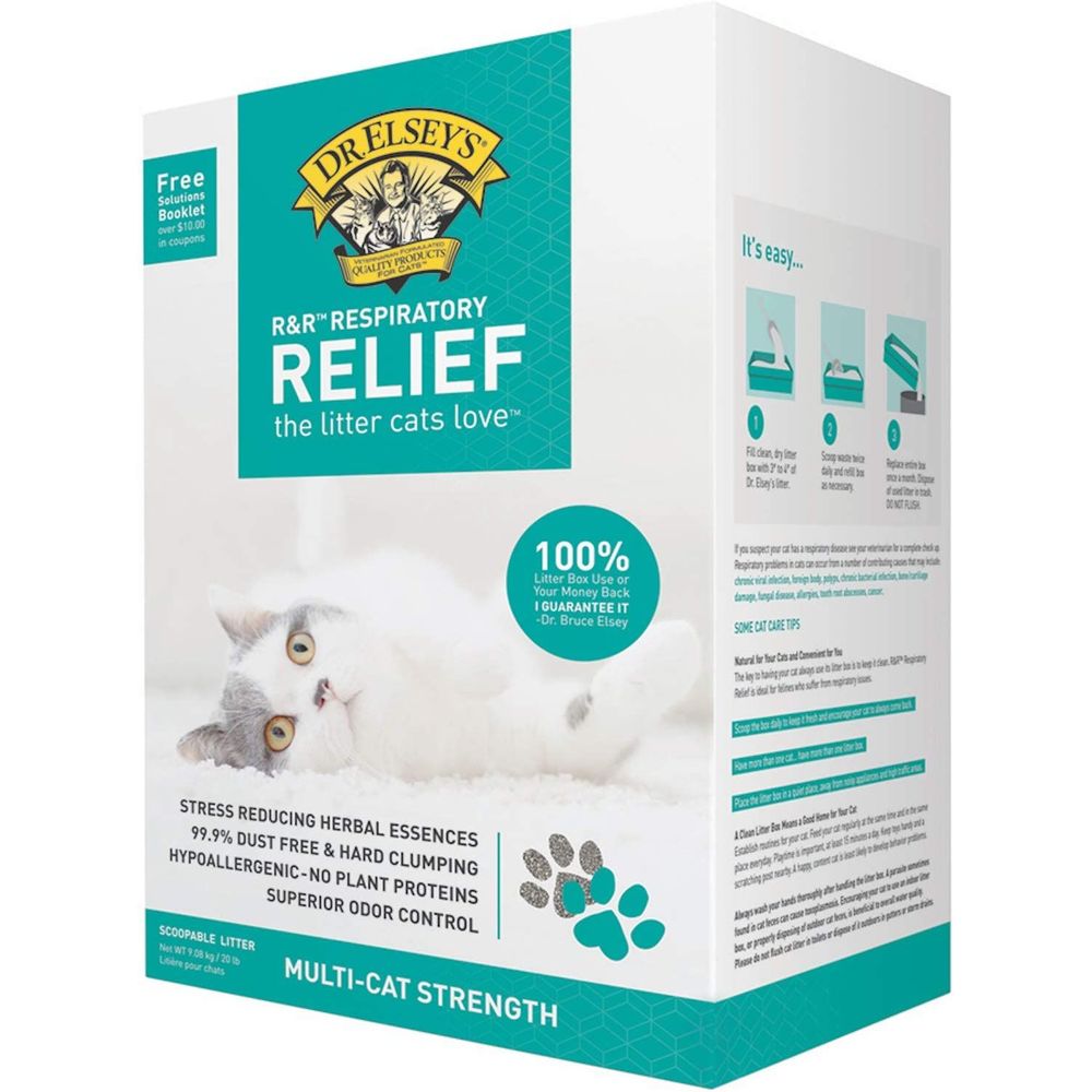 Dr. Elsey's Respiratory Relief Clumping Clay Cat Litter 9kg