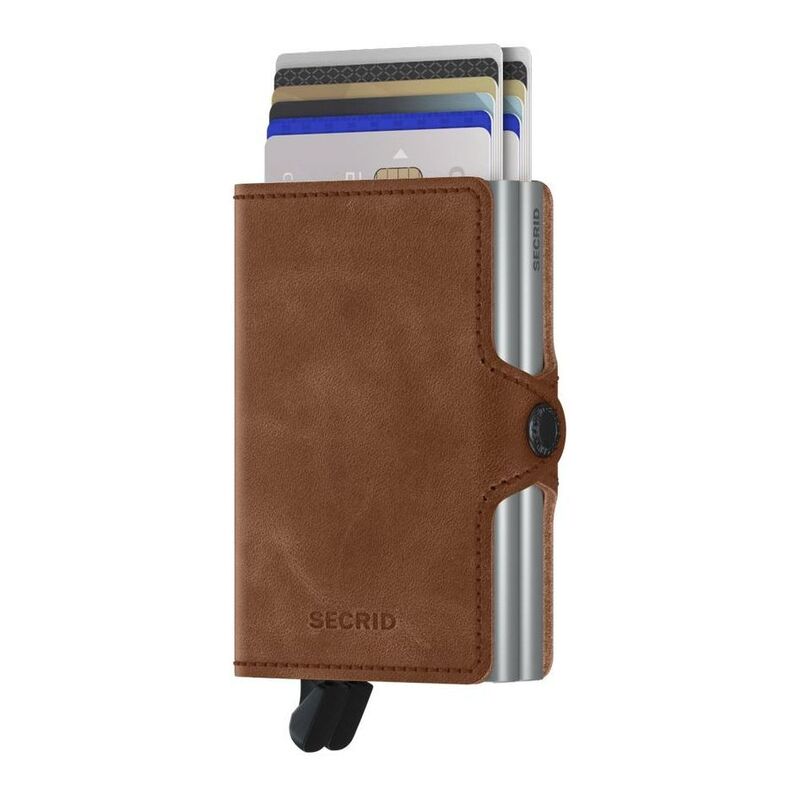 Secrid Twinwallet Vintage Cognac-Silver