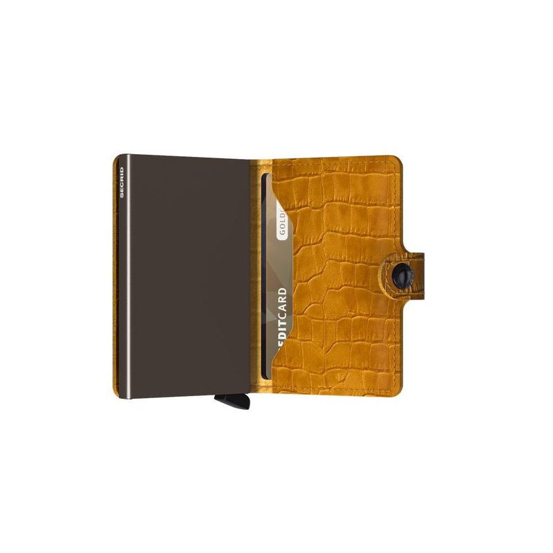 Secrid Miniwallet - Cleo Leather - Ochre/Brown