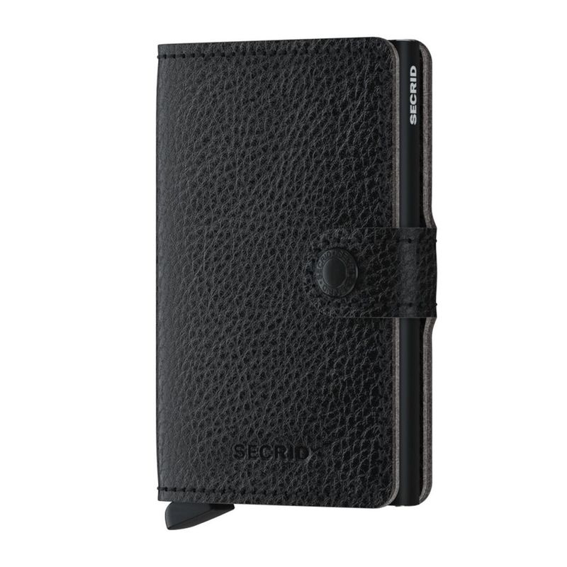 Secrid Miniwallet - Vegetable Tanned Leather - Black/Black