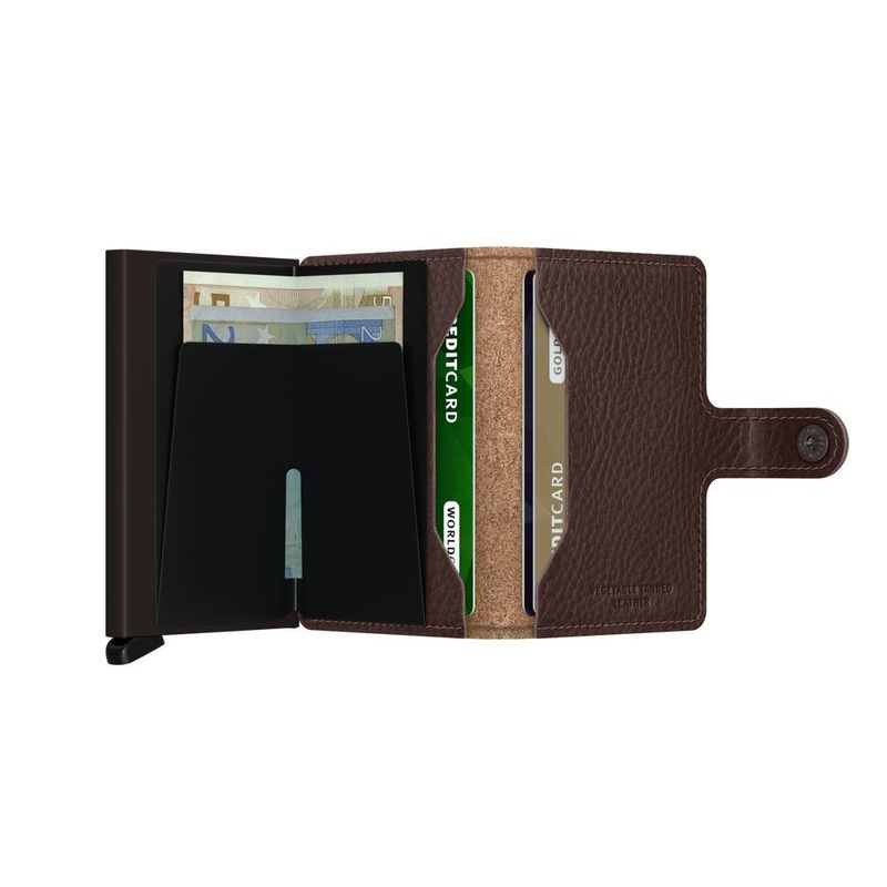 Secrid Miniwallet - Vegetable Tanned Leather - Espresso Brown