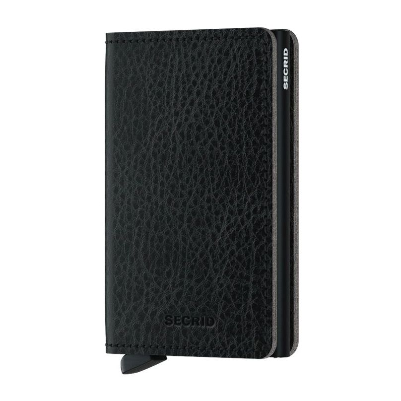 Secrid Slimwallet - Vegetable Tanned Leather - Black/Black