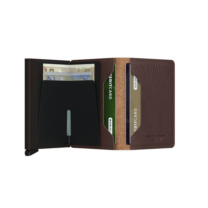 Secrid Slimwallet - Vegetable Tanned Leather - Espresso Brown