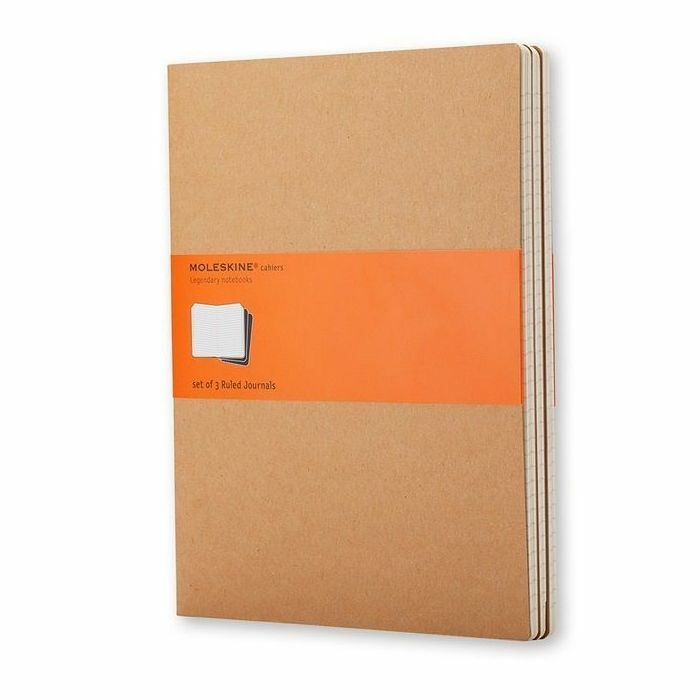 Moleskine Cahier Journals XLarge Ruled Kraft Brown Moleskine Cahier Journals XLarge Ruled Kraft Brown