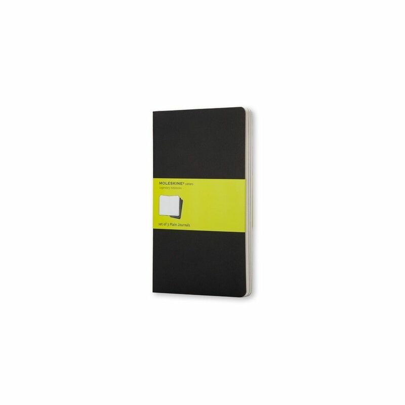 Moleskine Cahier Journals Large Plain Black