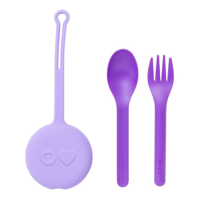 Omielife Utensil + Holder Set Purple Omielife Utensil + Holder Set Purple