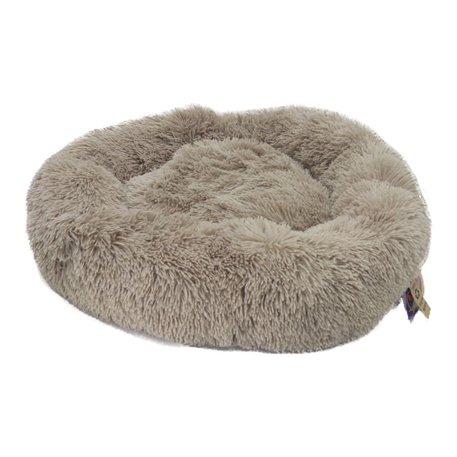 Nutrapet Aahh Dog Bed The Big Plushie L36 x W31 x H64 cm Pv Plush Dark Beige Small