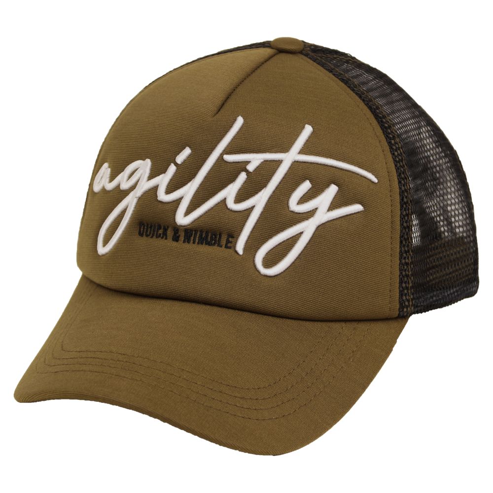 B180 Agility Unisex Trucker Cap Brown