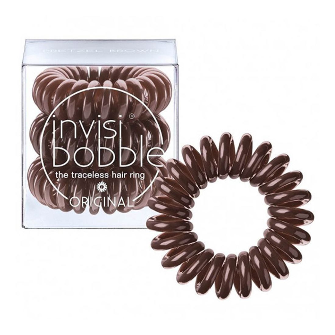 Invisibobble Orginal Pretzel Brown Hair Ring