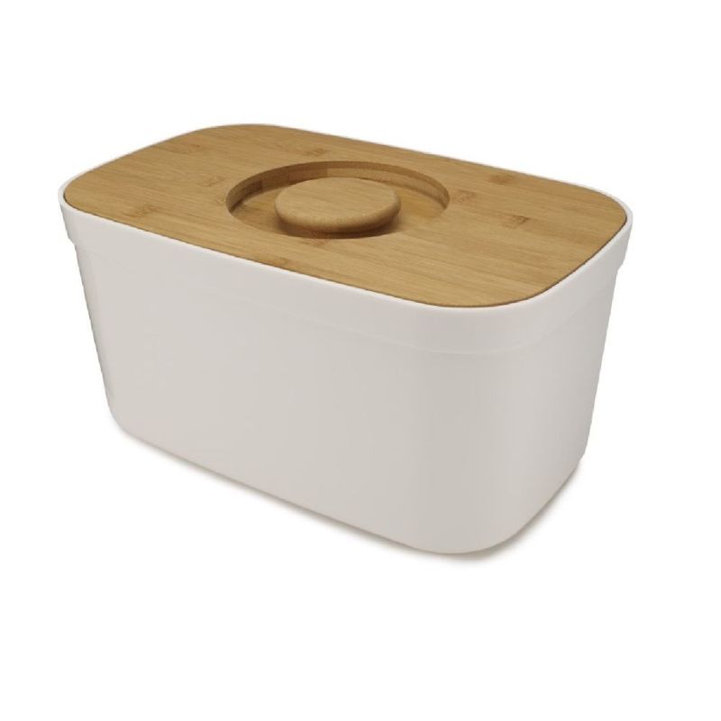 Joseph Joseph Bread Bin With Cutting Board Lid White