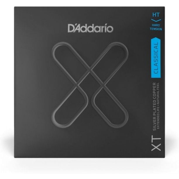 D'Addario XTC46 XT Classical Silver Plated Copper Classical Guitar Strings Hard Tension