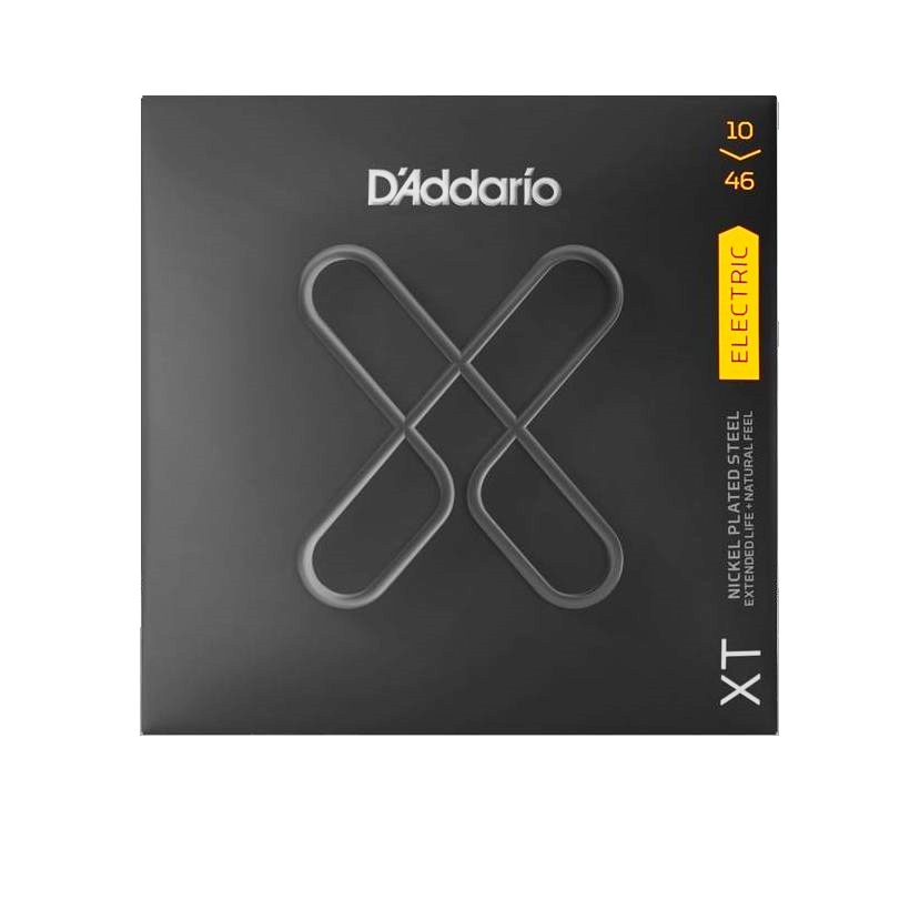 D'Addario XTE1046 XT Nickel Plated Steel Electric Guitar Strings -.010-.046 Regular Light