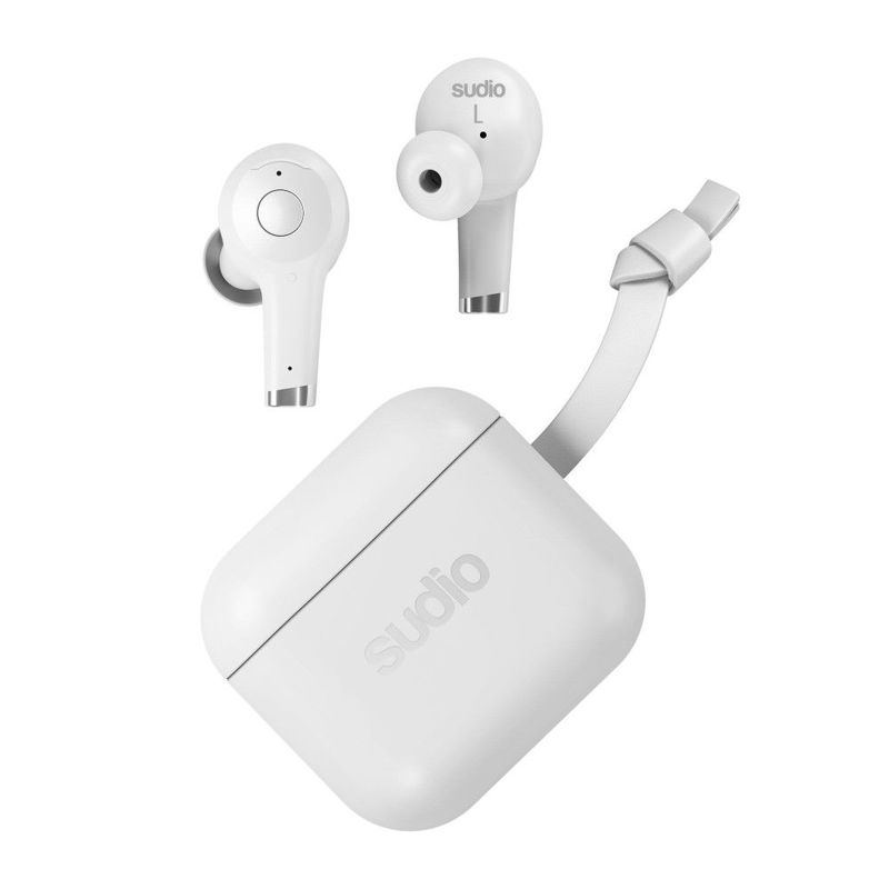 Sudio Ett Active Noise-Cancelling Wireless Earphones White