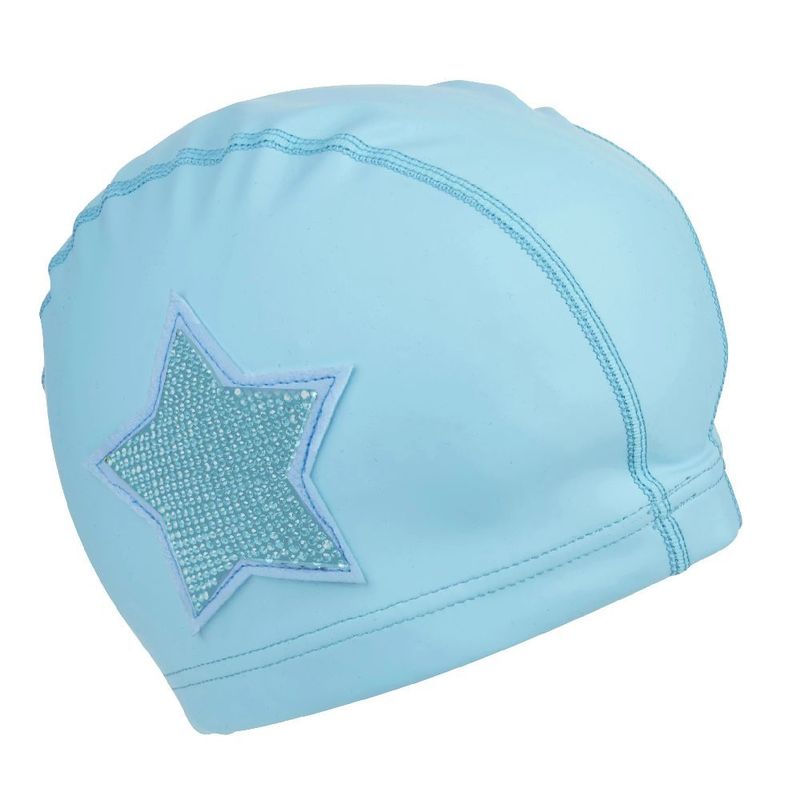 Bling2O Swimming Cap Blue Rhinestone Star