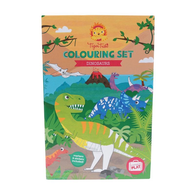 Tiger Tribe Colouring Set Dinosaur Tiger Tribe Colouring Set Dinosaur