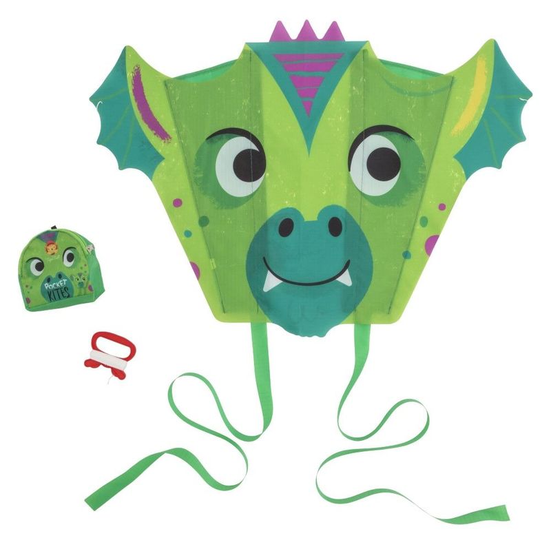 Tiger Tribe Pocket Kite Green Dragon