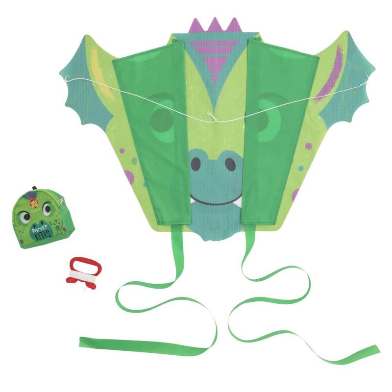 Tiger Tribe Pocket Kite Green Dragon