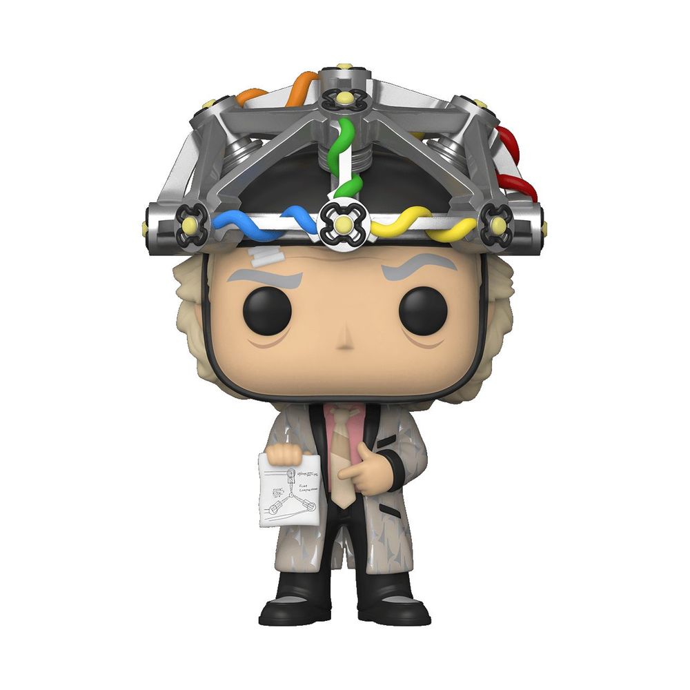 Funko Pop Movie Back To The Future Doc with Helmet Vinyl Figure