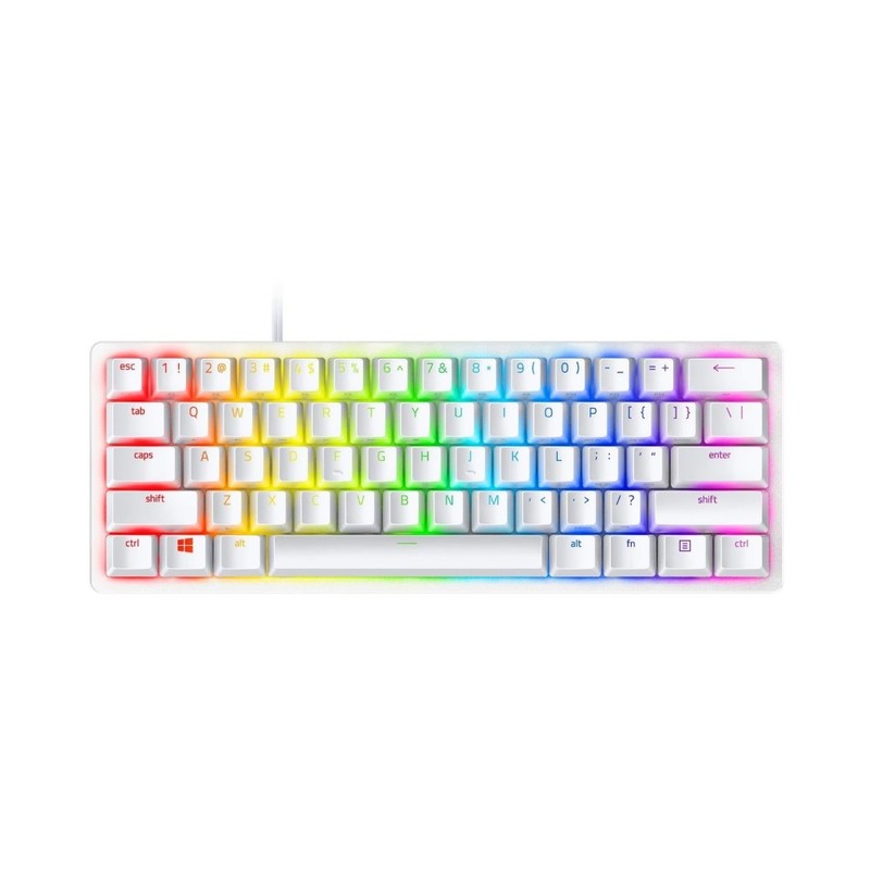 Razer Huntsman Mini 60 Gaming Keyboard  - Clicky Optical Switch Purple - Mercury (US English) Razer Huntsman Mini 60 Gaming Keyboard  - Clicky Optical Switch Purple - Mercury (US English)