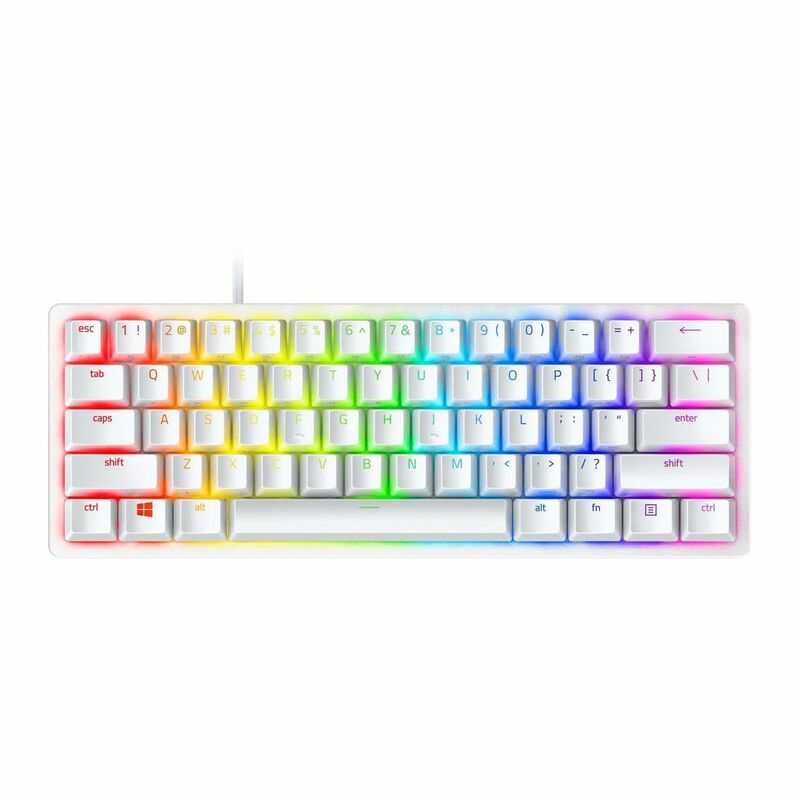 Razer Huntsman Mini 60 Gaming Keyboard  - Linear Optical Switch Red - Mercury (US English) Razer Huntsman Mini 60 Gaming Keyboard  - Linear Optical Switch Red - Mercury (US English)