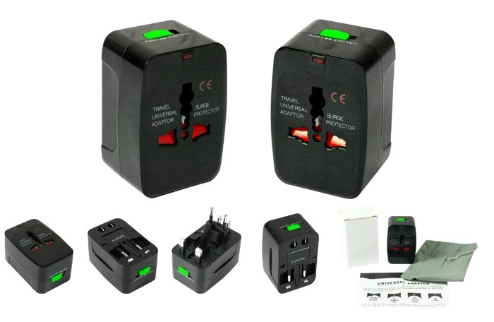 Mira Accessories Universal Travel Black Adapter