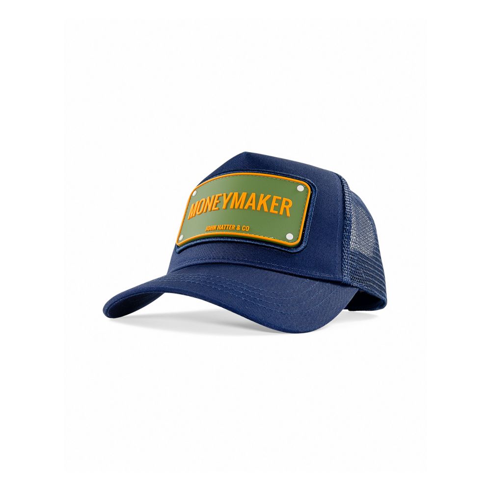 John Hatter Money Maker Rubber Patch Cap Unisex Cap Navy Blue