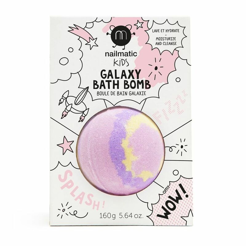 Nailmatic Kids Supernova Bath Ball with Pack Pink Yellow Purple