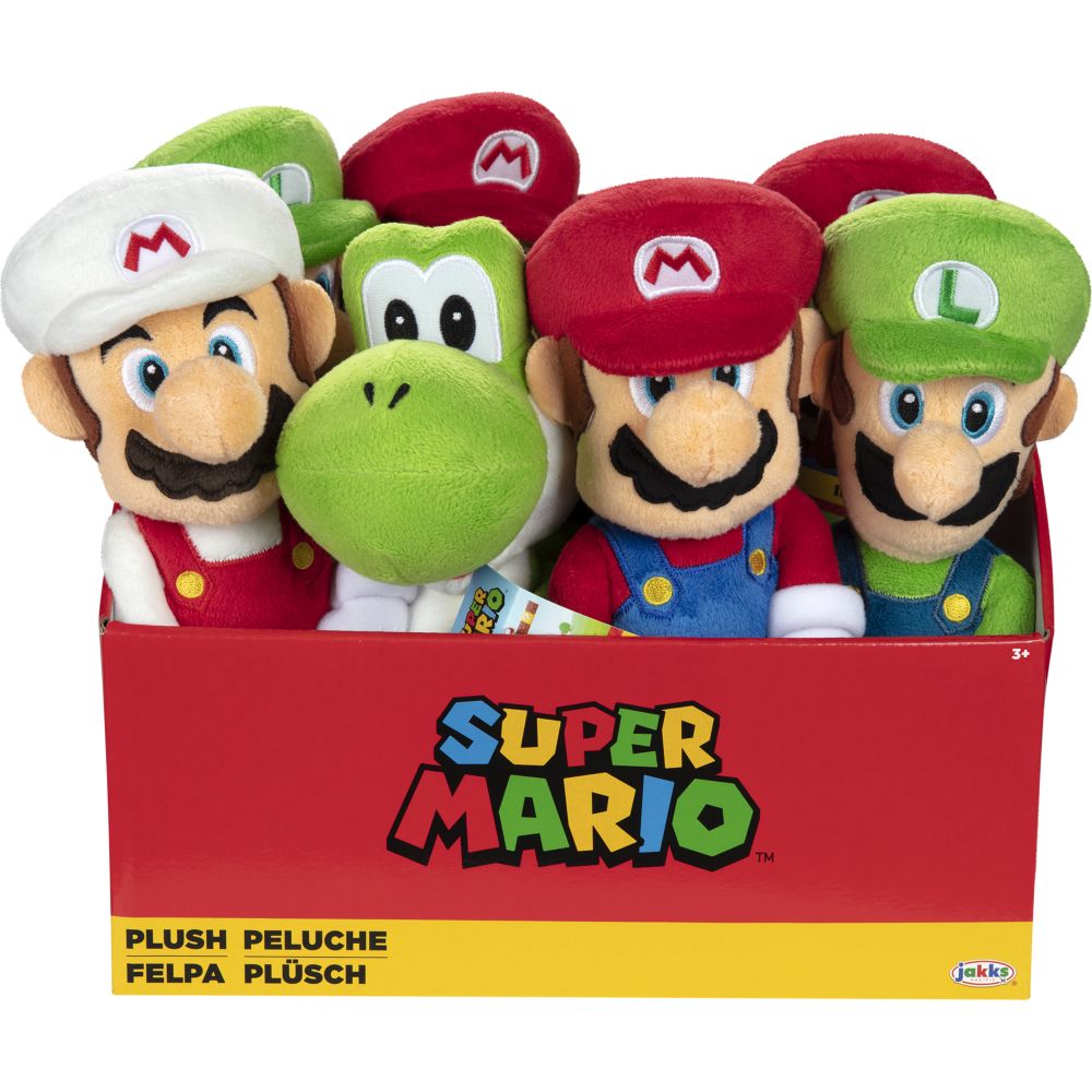 Jakks Pacific World of Nintendo Super Mario 9-Inch Plush (Assortment - Includes 1)