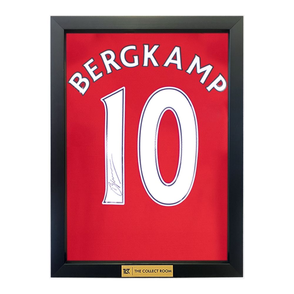 The Collect Room Dennis Bergkamp Back Signed Modern Arsenal Home Shirt