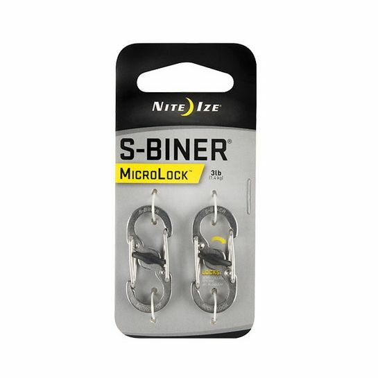 Nite Ize S-Biner Microlock Stainless Steel 2 Pack