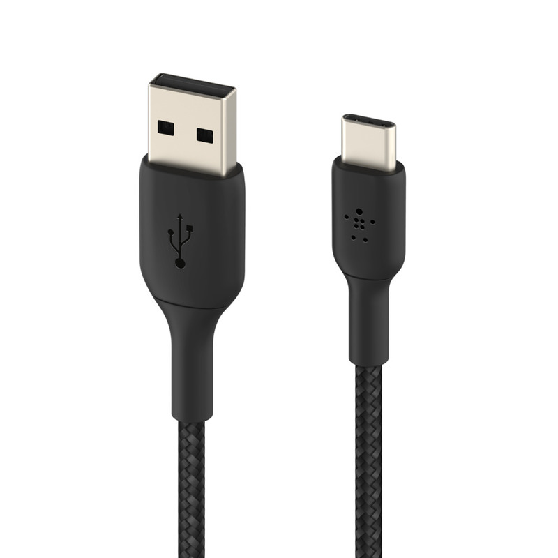 Belkin BOOST CHARGE Braided USB-C to USB-A Cable 2m Black