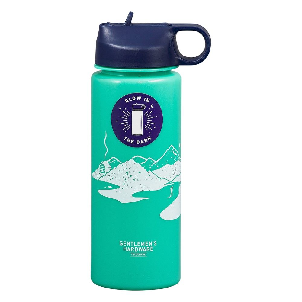 Gentlemen's Hardware Glow In The Dark Water Bottle 700ml