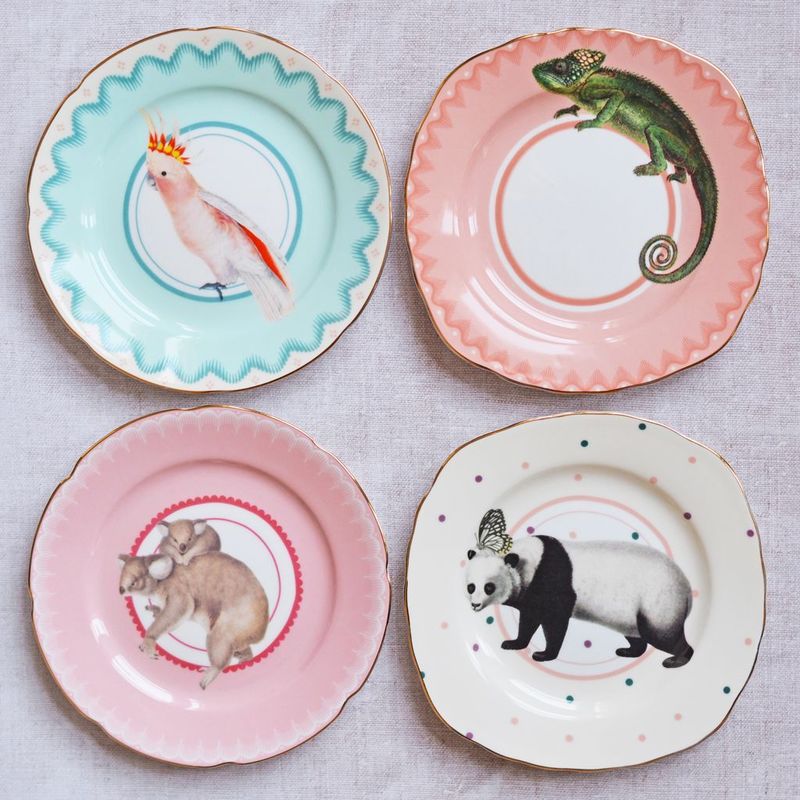 Yvonne Ellen Animal Cake Plates 16cm (Set of 4)