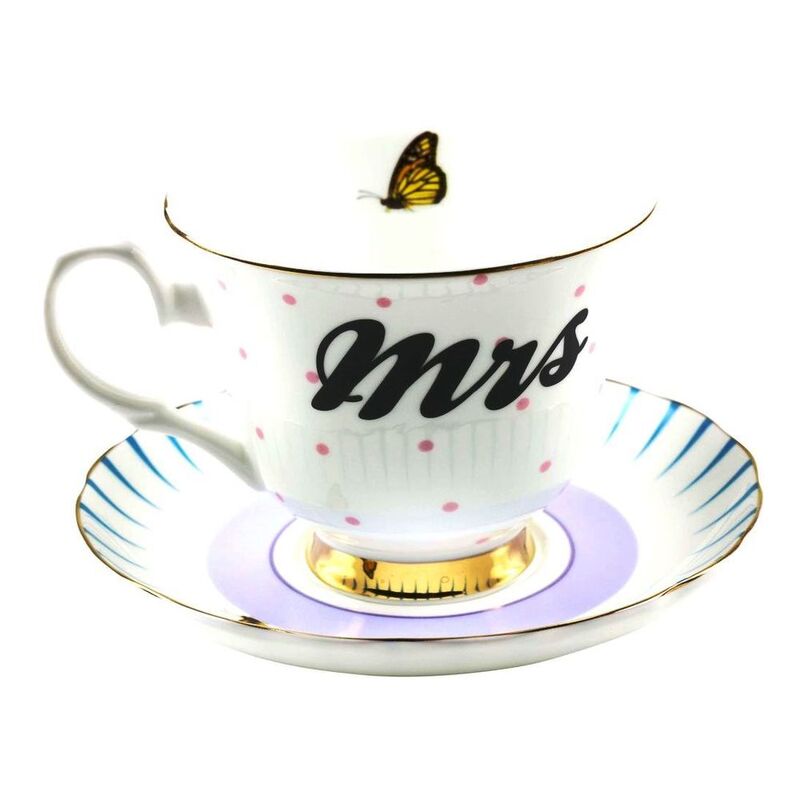 Yvonne Ellen Teacup & Saucer Mrs