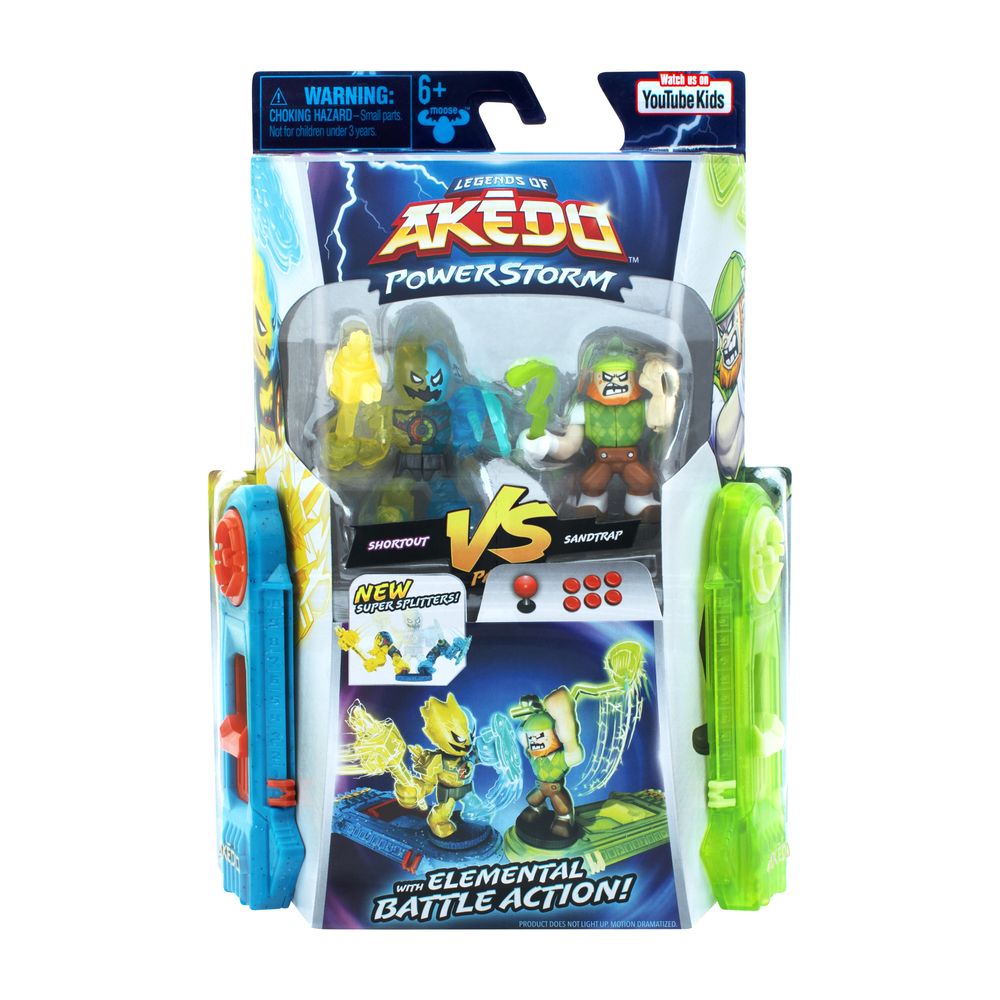 Legends Of Akedo Powerstorm Shortout Vs Sandtrap Versus Pack 15194