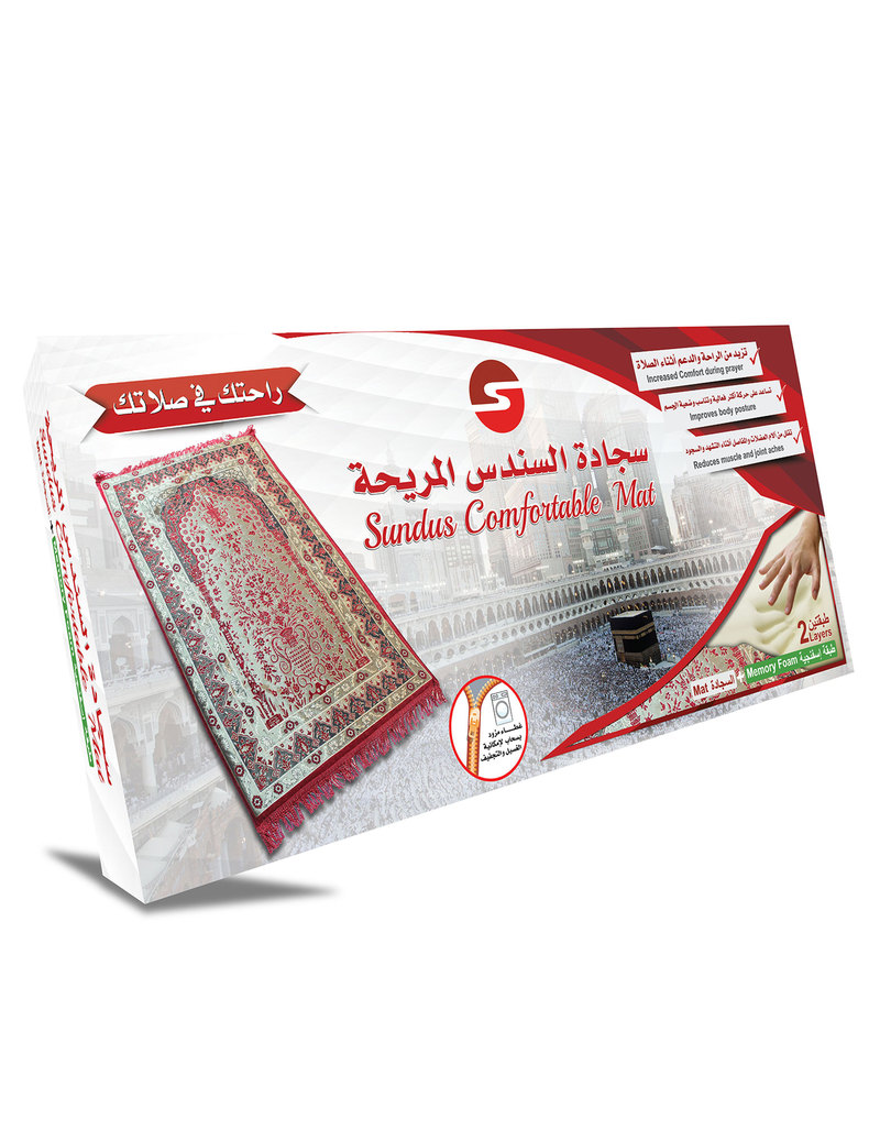 Sundus Comfotable Prayer Mat Red