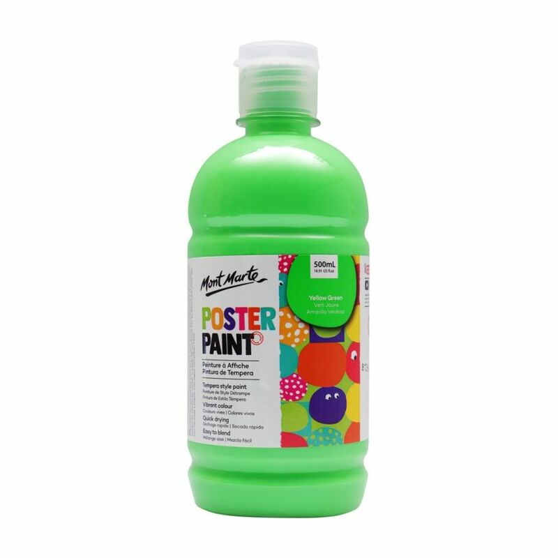 Mont Marte Poster Paint 500Ml Yellow Green