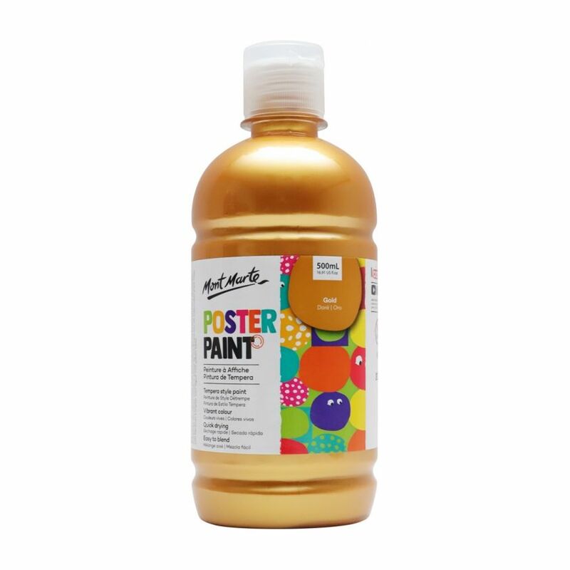 Mont Marte Poster Paint 500Ml Gold