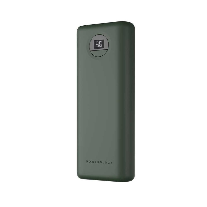 Powerology Compact Power Bank 20000mAh PD 30W Green