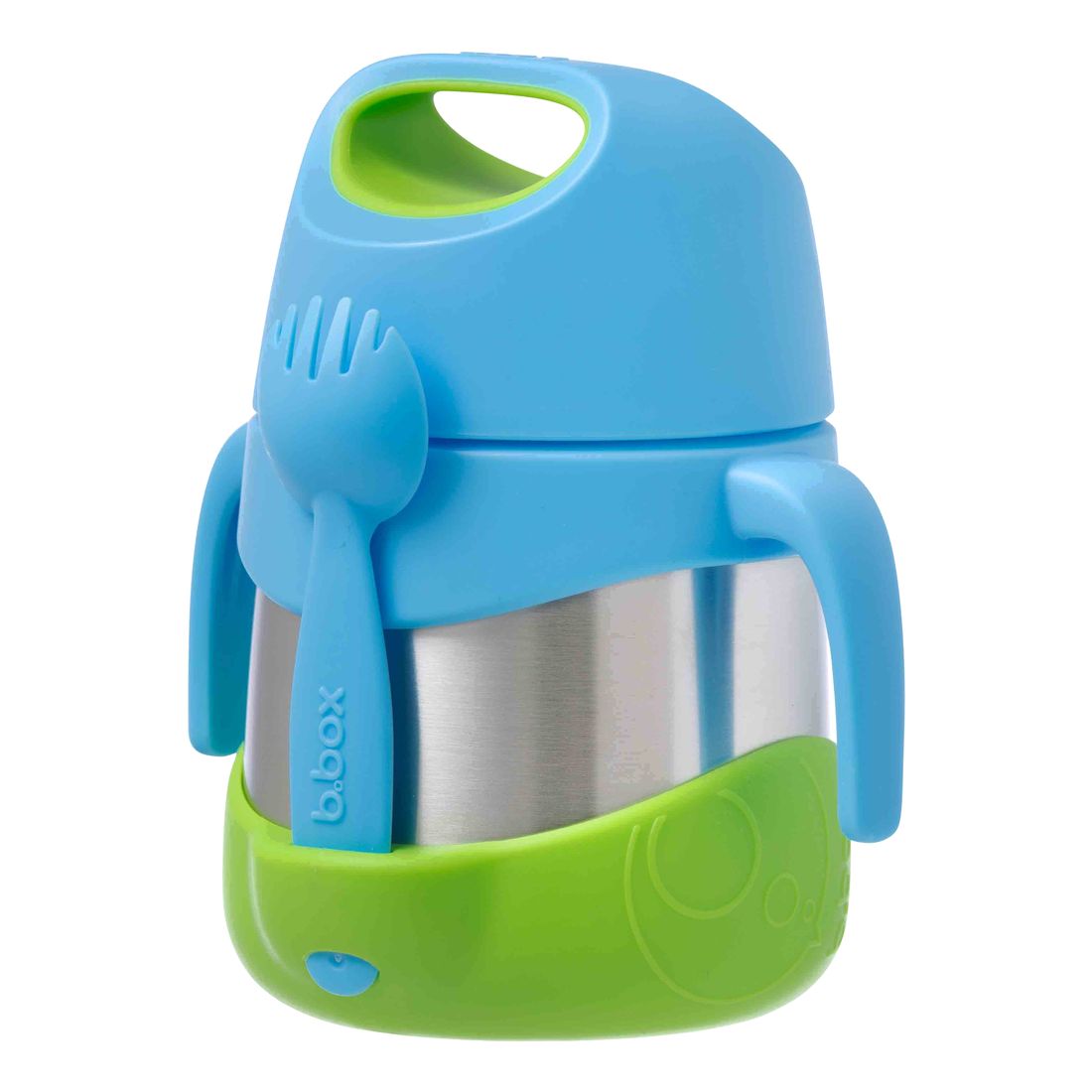 B.Box Insulated Kids Food Jar With Spork - Ocean Breeze 335 ml