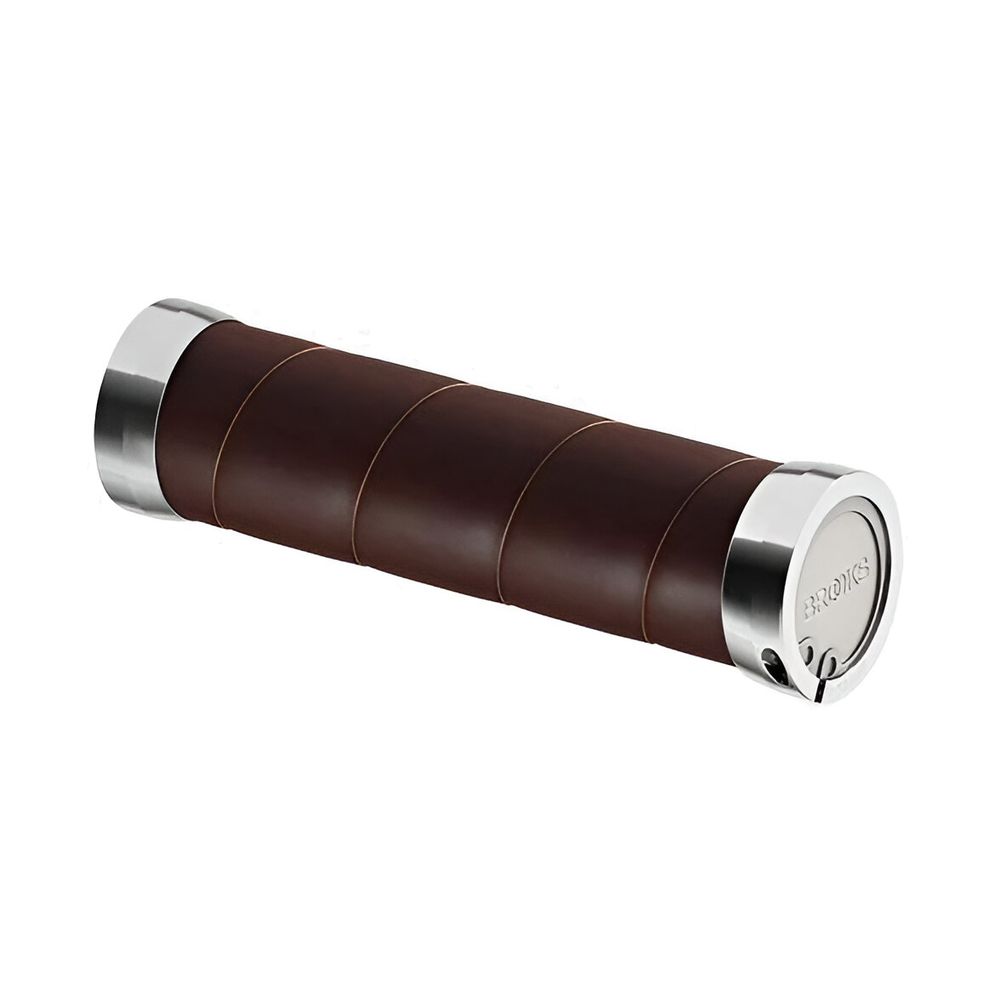 Brooks Slender Leather Grips 130/100 Brown