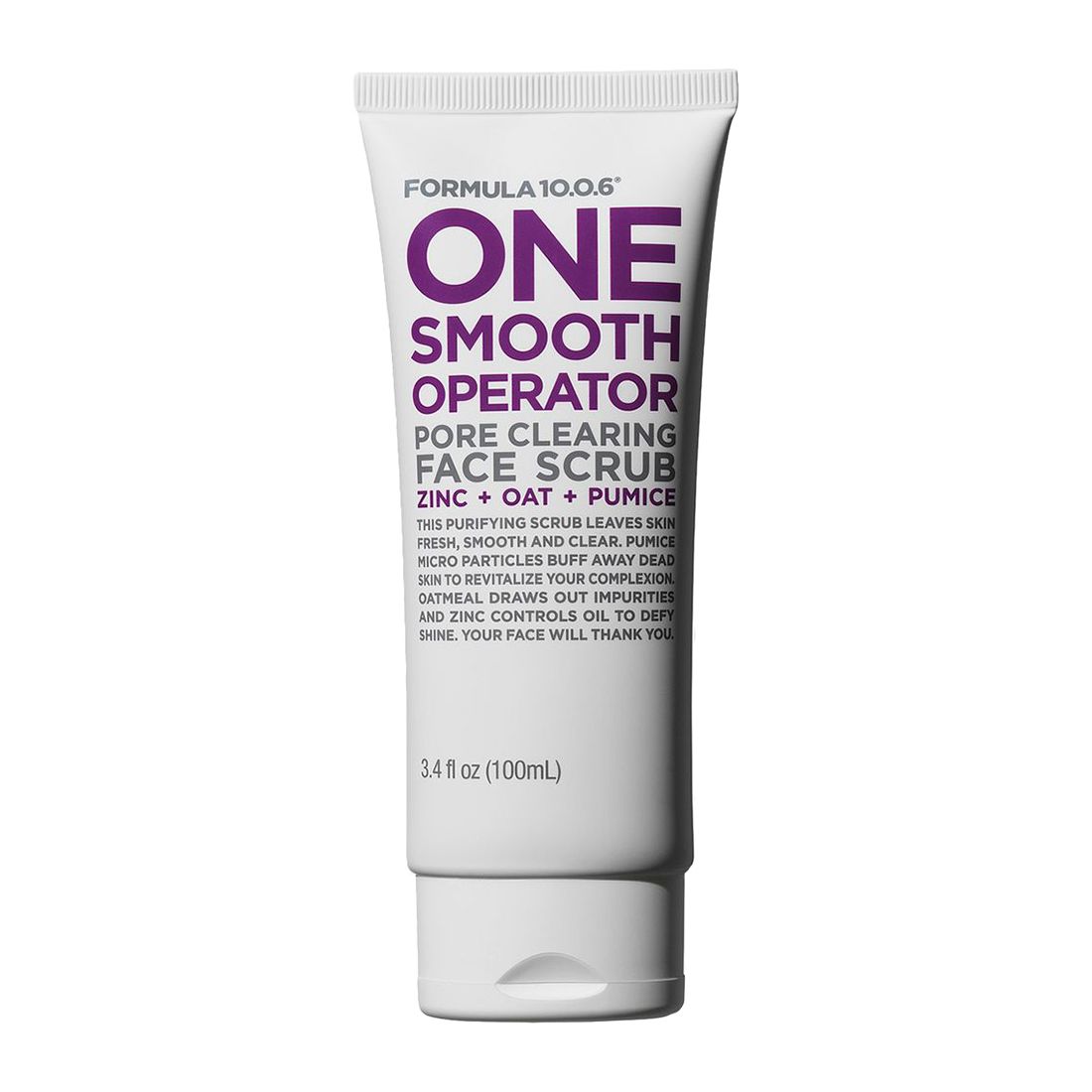 Formula 10.0.17 One Smooth Operator Pore Clearing Face Scrub Zinc + Oat + Pumice 100ml