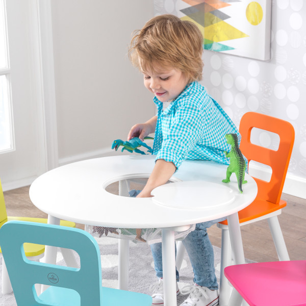 Kidkraft Round Storage Table & 4 Chair Set