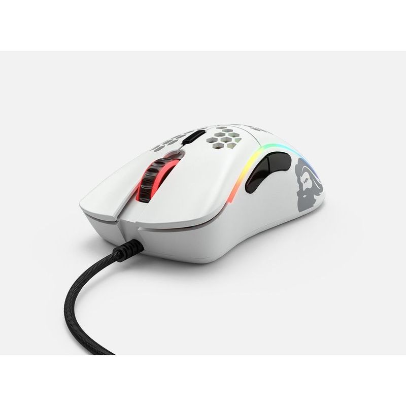 Glorious Gaming Model D Minus Glossy White Gaming Mouse