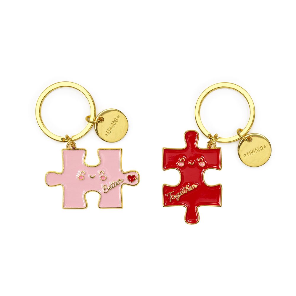 Legami Enamel Key Ring - What A Key Ring - Puzzle