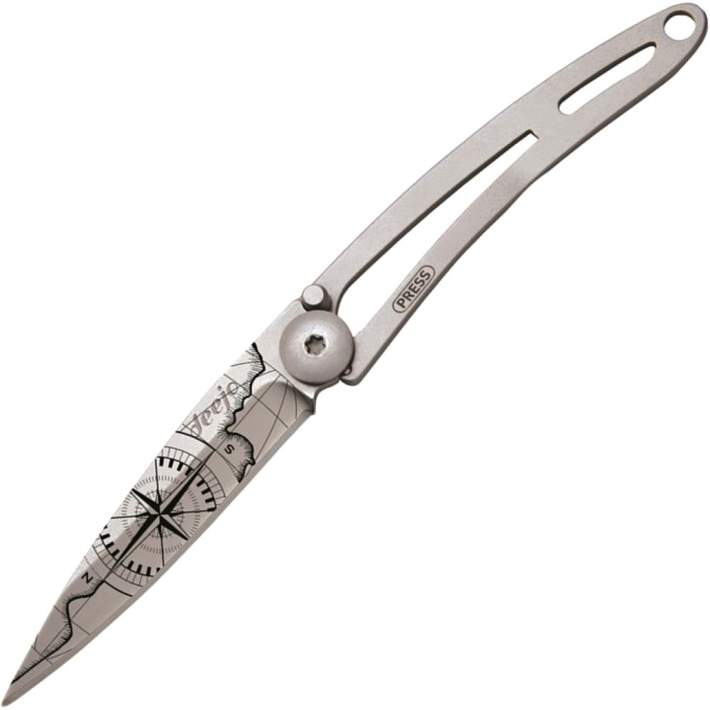 Deejo 15G Pocket Knife - Terra Incognita (Black)