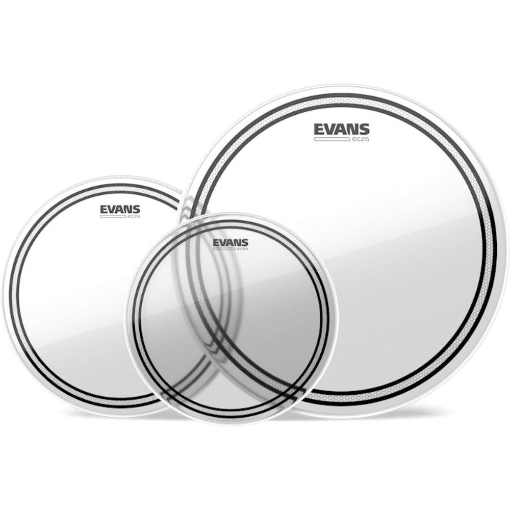 Evans EC2 Clear 3-piece Tom Batter Pack (10 / 12 / 16 inch)